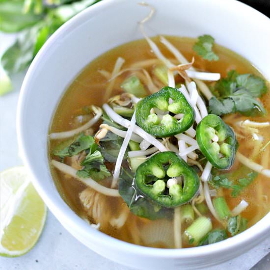 LOW-CARB CHICKEN PHO - Recipe photo by Stylish Cravings