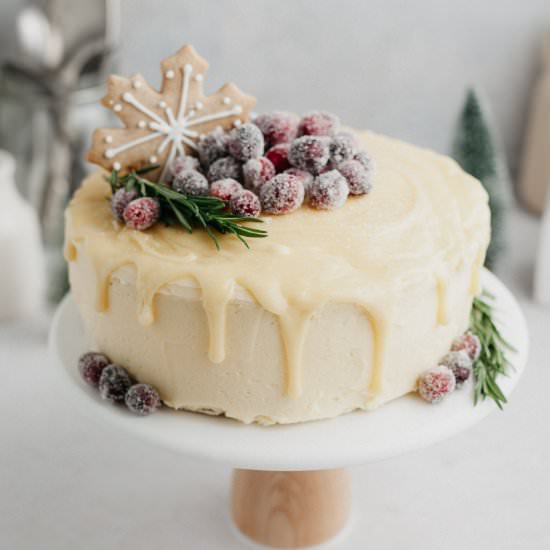 White Chocolate Drip Cake - Recipe photo by alpineella