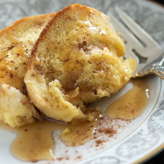 Eggnog French Toast - Recipe photo by Barbara Curry
