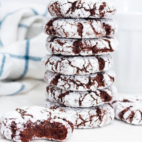 Chocolate Orange Crinkle Cookies - Recipe photo by dailydish