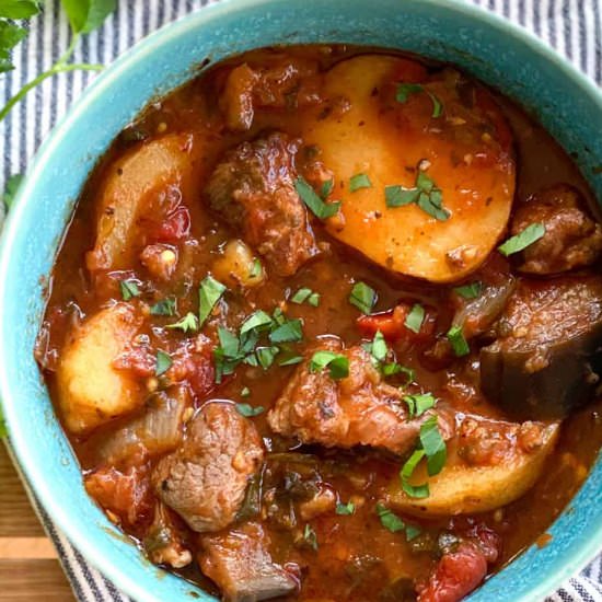 Georgian Lamb Stew: Chanakhi - Recipe photo by panning the globe