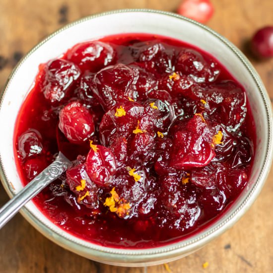 Cranberry Compote - Recipe photo by veggie desserts