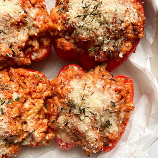 No Rice Stuffed Peppers - Recipe photo by frozen_bananas_