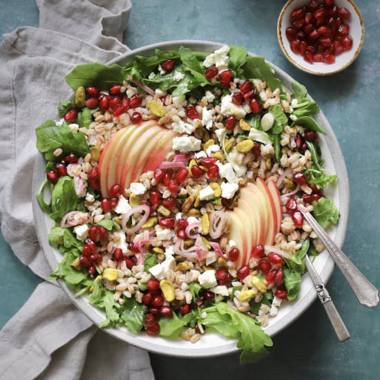Mediterranean Farro Salad - Recipe photo by marilenaskitchen