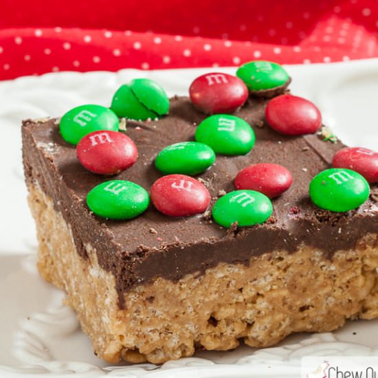 PB Chocolate Krispies Treats - Recipe photo by chewoutloud