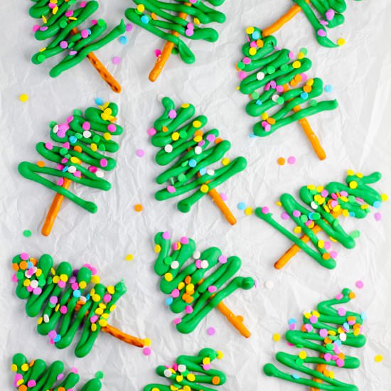 chocolate pretzel trees - Recipe photo by sheri silver