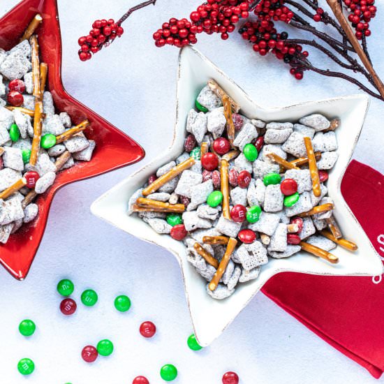 Christmas Puppy Chow - Recipe photo by Chef Molly