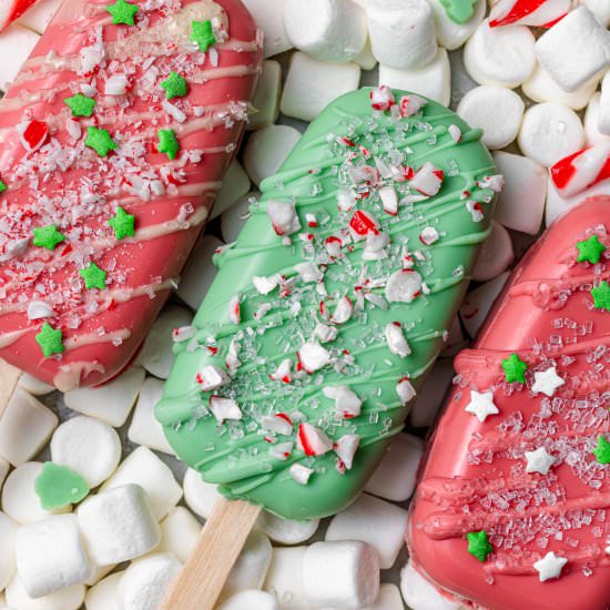 Christmas Cakesicles - Recipe photo by cookiedoughdiaries
