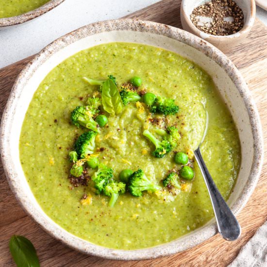 Broccoli and Pea Soup - Recipe photo by itsnotcomplicatedrecipes