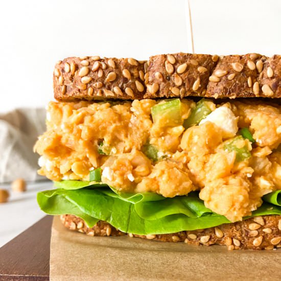 Buffalo Chickpea Salad - Recipe photo by Sugarylogic