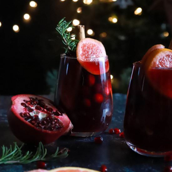 The Best Christmas Sangria - Recipe photo by butternutandsage