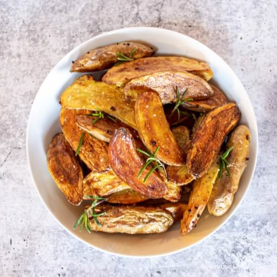 Roasted Fingerling Potatoes - Recipe photo by BeyondtheCoop