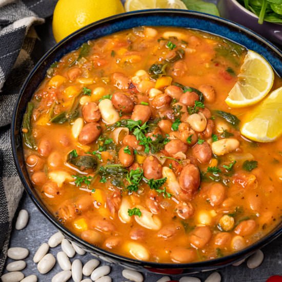 Easy Three Bean Soup - Recipe photo by vegancocotte