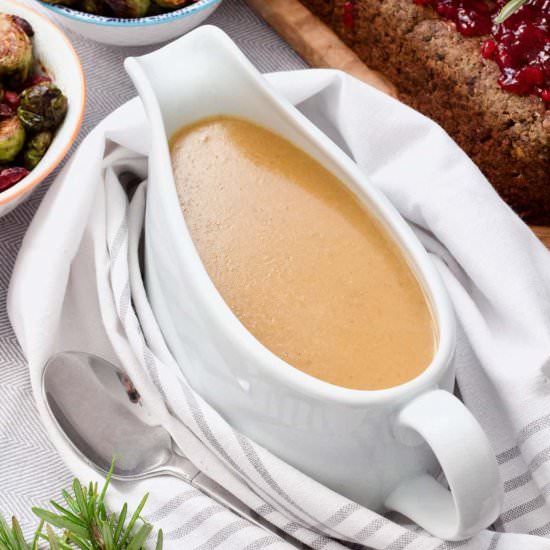 Vegan Onion Gravy - Recipe photo by joskitchenlarder
