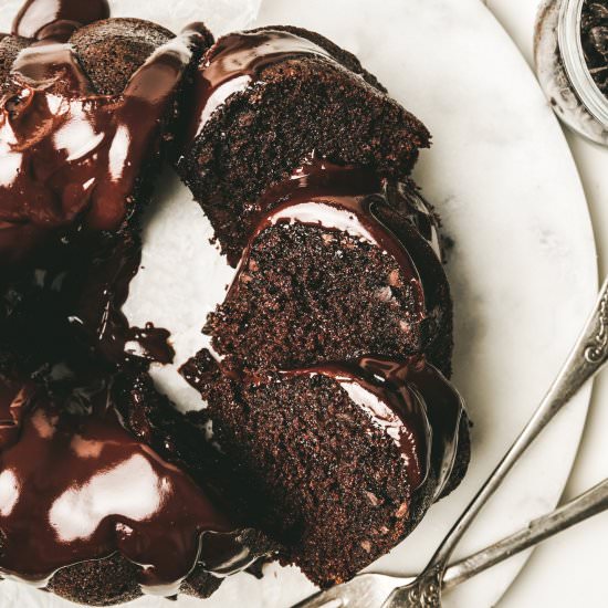 Chocolate chip bundt cake recipe - Recipe photo by Sweetly Cakes