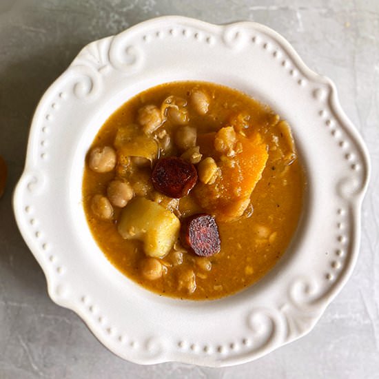 Cuban Garbanzo Soup - Recipe photo by Bean Train