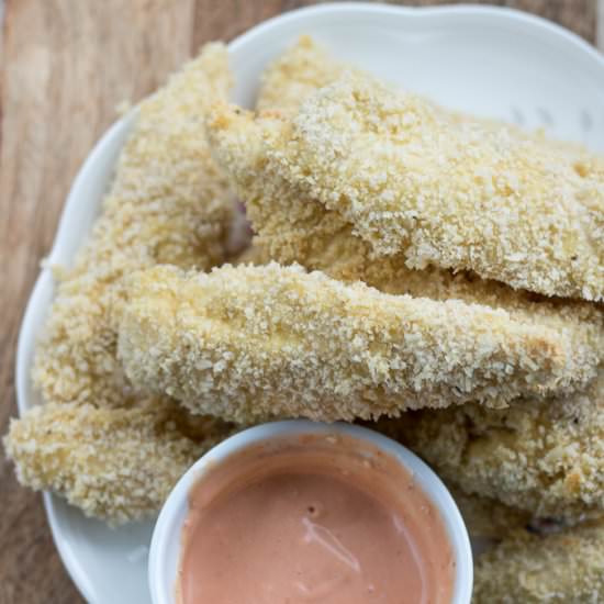 Baked Panko Chicken Tenders - Recipe photo by LifesLittleSweets