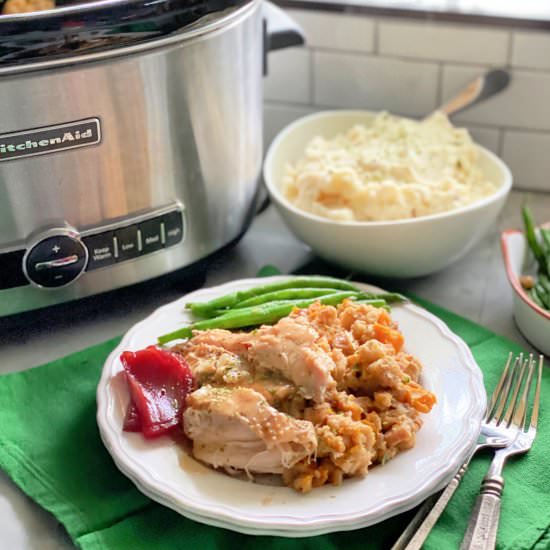 Crockpot Turkey and Stuffing - Recipe photo by katiescucina