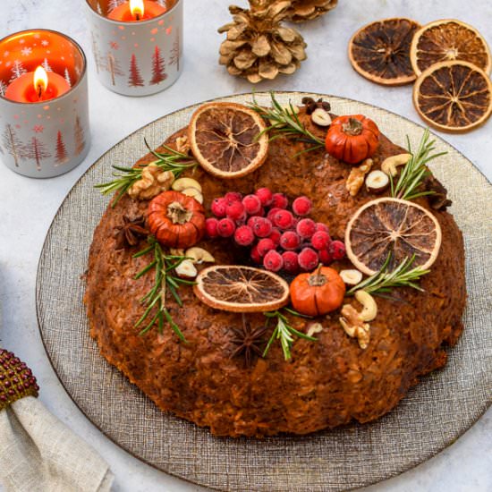 VEGAN NUT ROAST WREATH - Recipe photo by theflexitarian