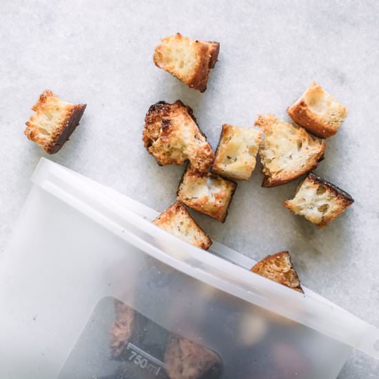 How to Freeze and Thaw Croutons - Recipe photo by forkintheroad