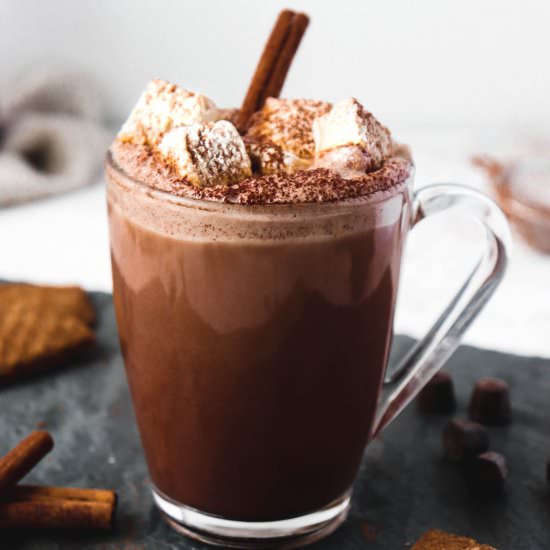 AIP Peppermint Hot Chocolate - Recipe photo by healmedelicious