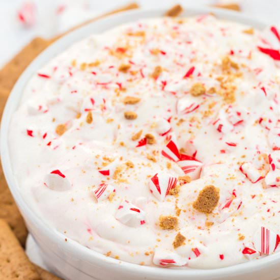 Candy Cane Dessert Dip - Recipe photo by partyfoodfavorites