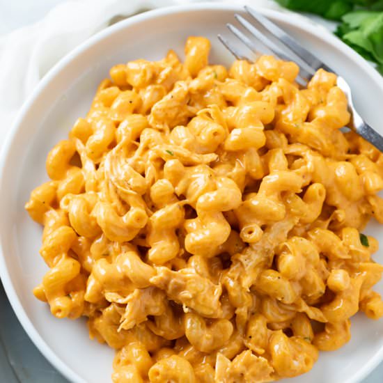 Buffalo Chicken Mac and Cheese - Recipe photo by TheCozyCook