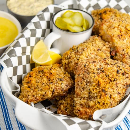 Keto Oven 'Fried' Chicken - Recipe photo by YummyForAdam2