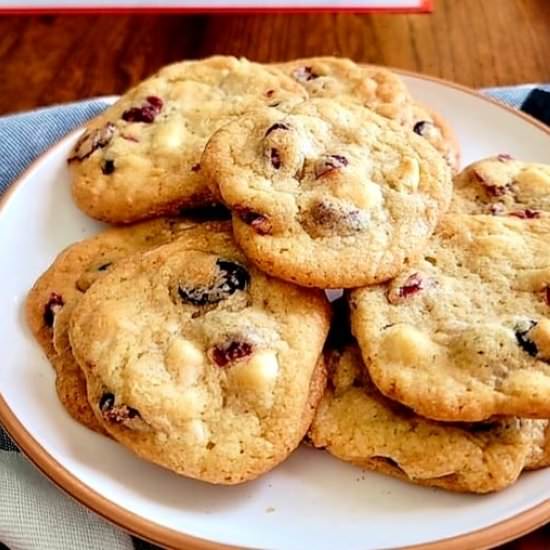 White Chocolate Cranberry Cookies - Recipe photo by My Homemade Roots