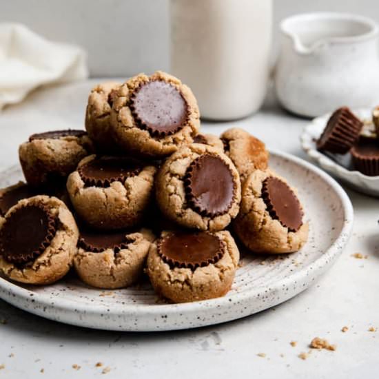 GF Peanut Butter Cookie Cups - Recipe photo by erinliveswhole