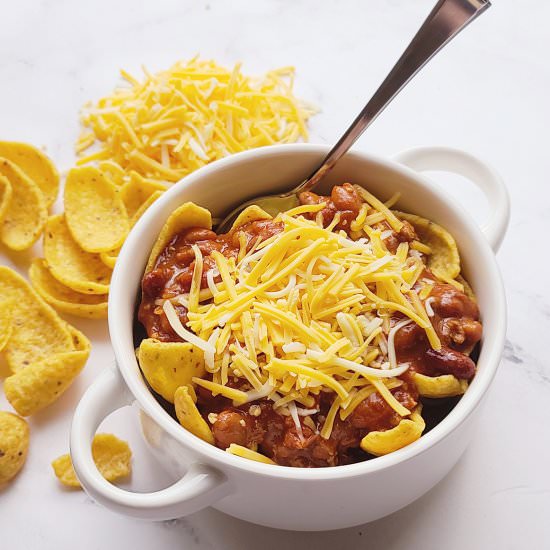 Frito Chili Pie Recipe - Recipe photo by Masonjarsandme