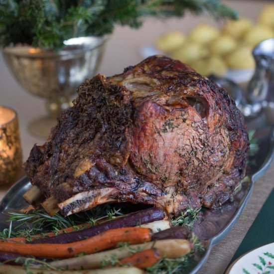 Herb Roasted Prime Rib - Recipe photo by giftofhospitality