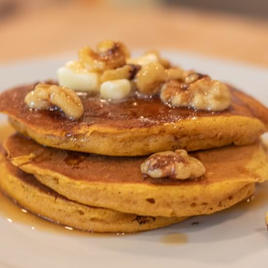 Pumpkin Pancakes - Recipe photo by parsley thyme limoncello