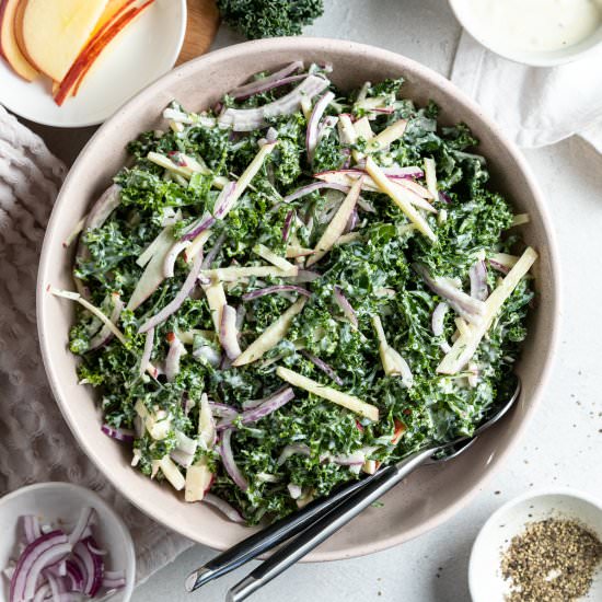 Kale and Apple Slaw - Recipe photo by itsnotcomplicatedrecipes