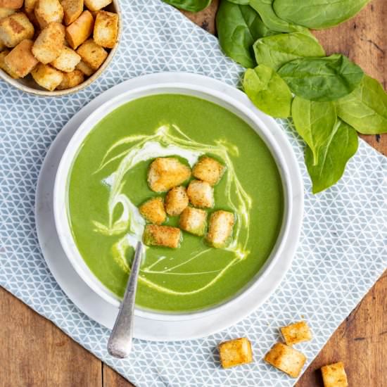 Spinach Soup - Recipe photo by veggie desserts