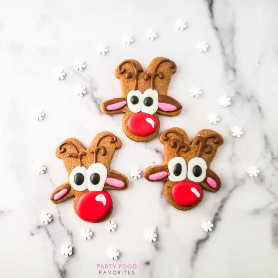 Easy Reindeer Cookies - Recipe photo by partyfoodfavorites