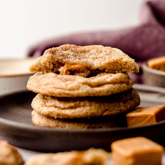 caramel stuffed snickerdoodles - Recipe photo by freshaprilflours
