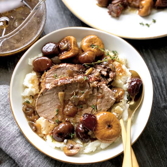 Christmas Roast With Dried Fruit - Recipe photo by The Greek Foodie