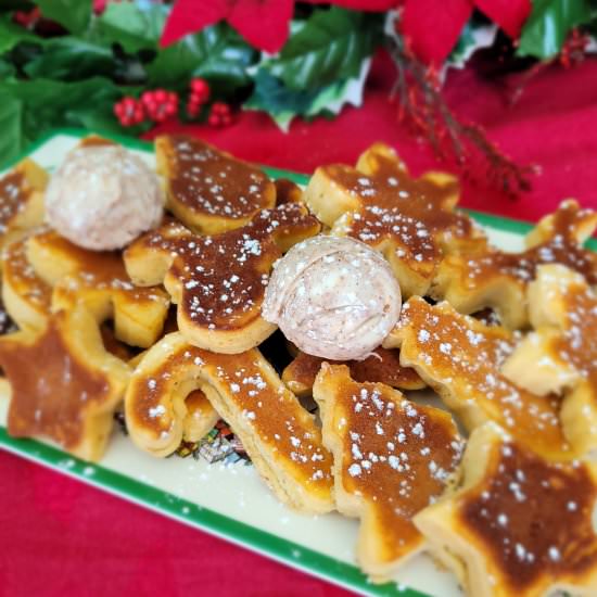 Festive Eggnog Pancakes - Recipe photo by trendgredient