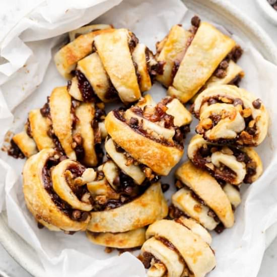 Strawberry Chocolate Rugelach - Recipe photo by erinliveswhole