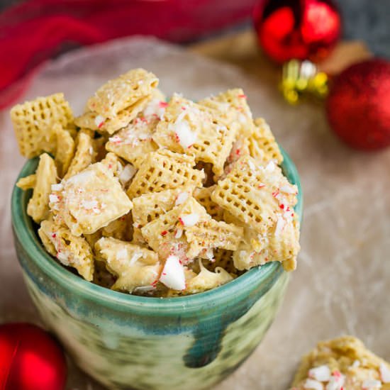 White Chocolate Peppermint Chex Mix - Recipe photo by CallMePMc