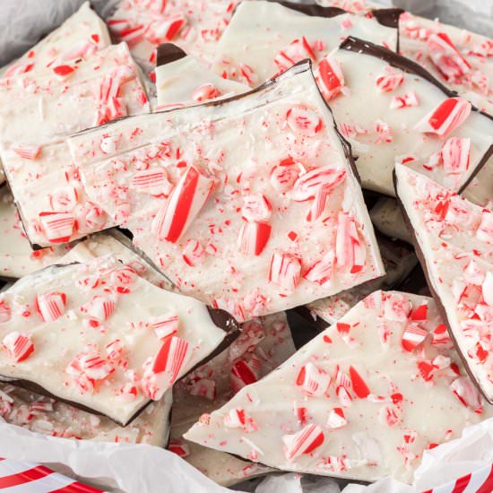 Chocolate Peppermint Bark - Recipe photo by buildyourbite