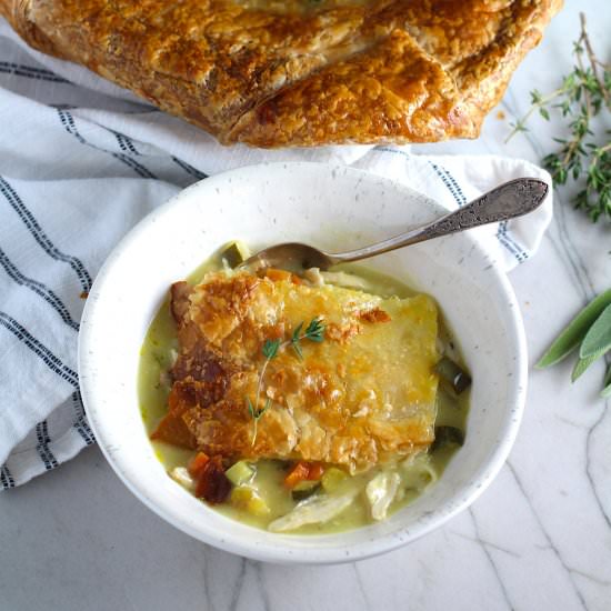 Puff Pastry Turkey Pot Pie - Recipe photo by TalkingMeals