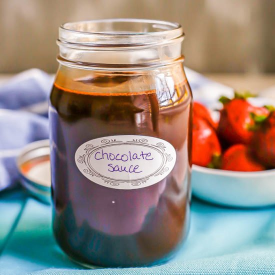 Homemade chocolate syrup - Recipe photo by Family Food on the Table