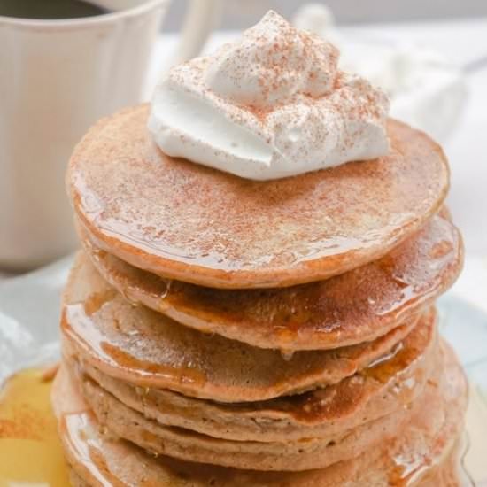 Gingerbread Oat Flour Pancakes - Recipe photo by Healthy.Sprinkles