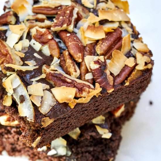 Chocolate Ginger Cake with Coconut - Recipe photo by proportionalplate