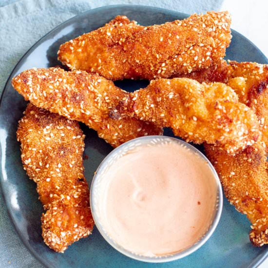 Oven Baked Chicken Strips - Recipe photo by Flavor Mosaic