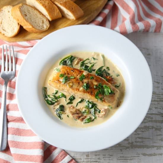 Creamy Tuscan Salmon - Recipe photo by Tastefulventure