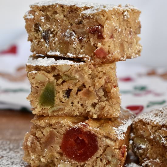 Fruitcake Cookie Bars - Recipe photo by thisdelicioushouse