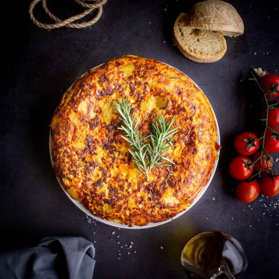 Spanish Omelette - Recipe photo by Ourplantbasedworld